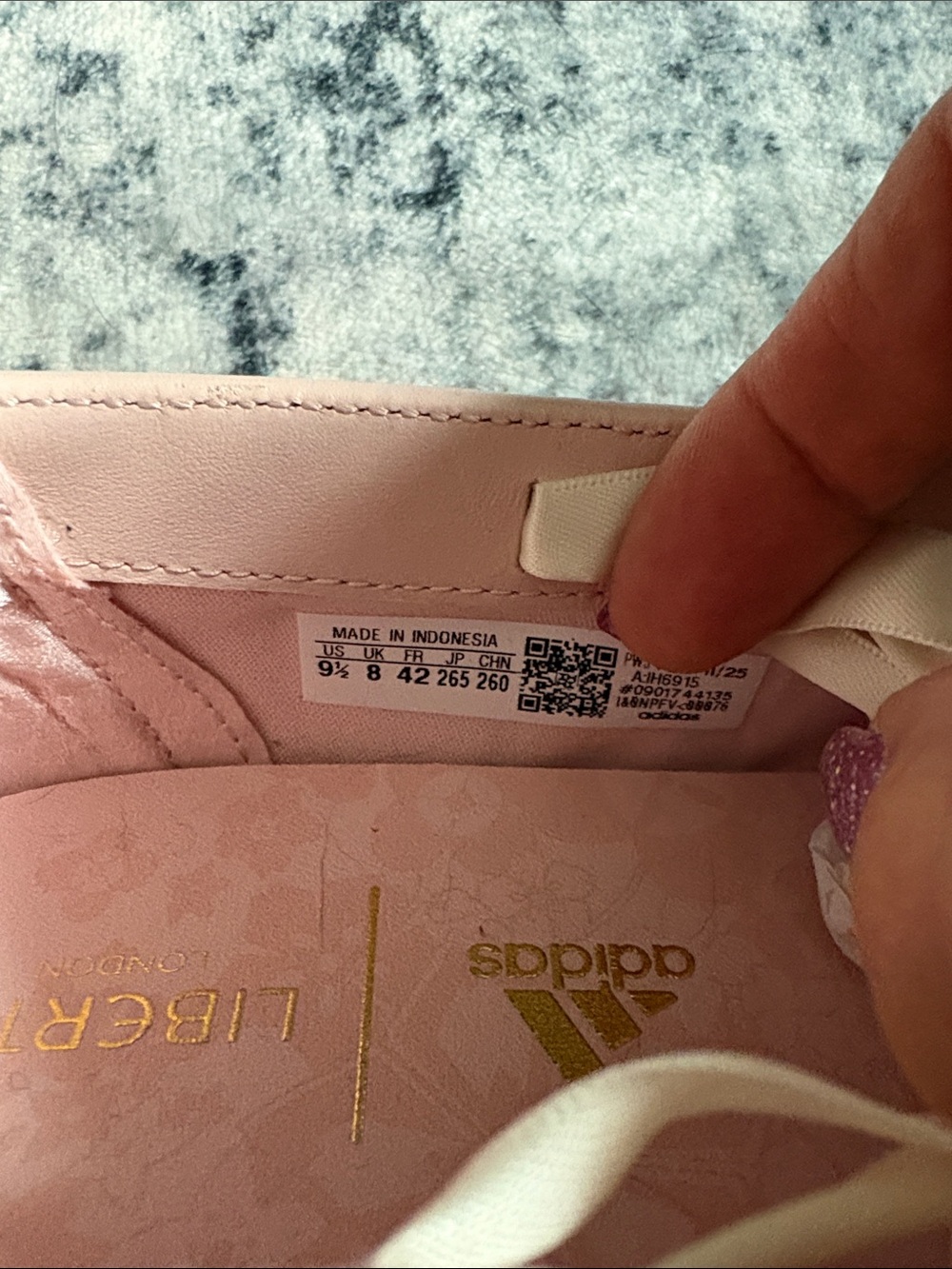 adidas Pink Floral Ballet-Style Flats with Ribbon Laces - Picture 7 of 7